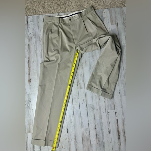 Brooks Brothers Pants Mens 36x32 Cream Advantage Chino Trousers - Picture 6 of 10